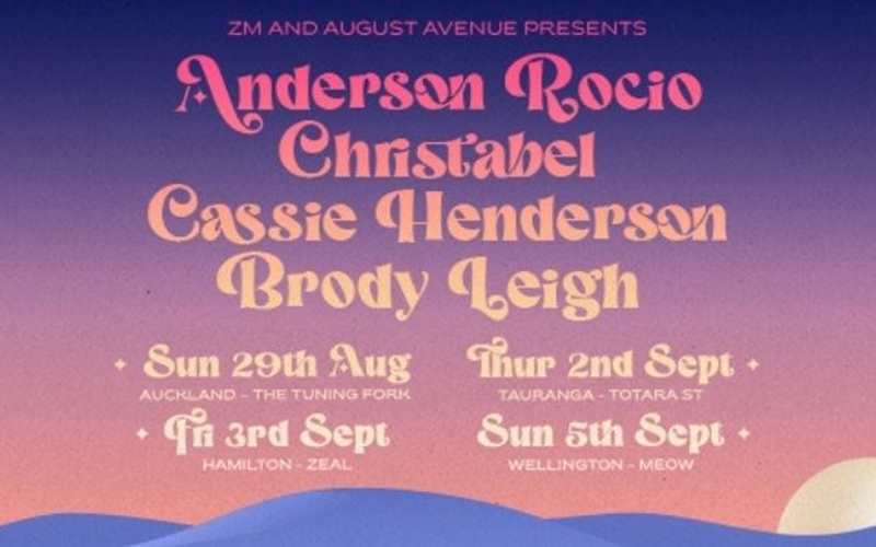 Anderson Rocio, Christabel, Cassie Henderson and Brody Leigh | POSTPONED | NEW DATE TBC