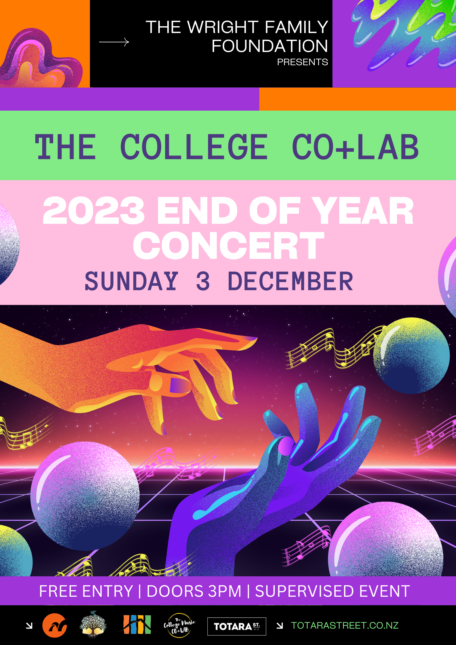 The College Co+Lab 2023 End of Year Concert Totara Street