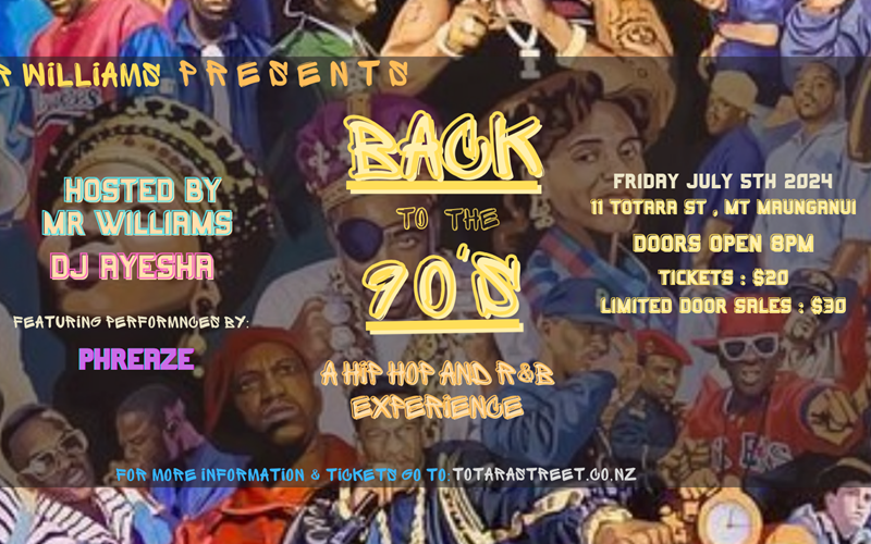 Back to the 90's: A Hip Hop and R&B experience